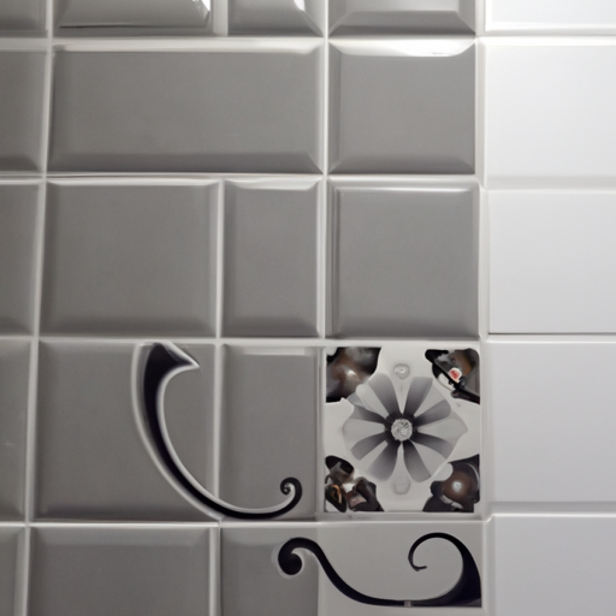 A detail image related to the topic: Pintar Azulejos Cocina Gris